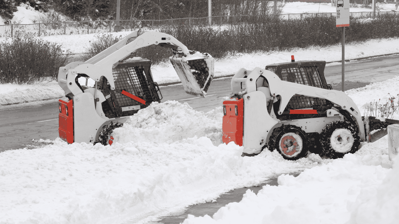 Commercial snow clearing in Guilderland, NY — professional snow plowing and ice management for businesses and parking lots.