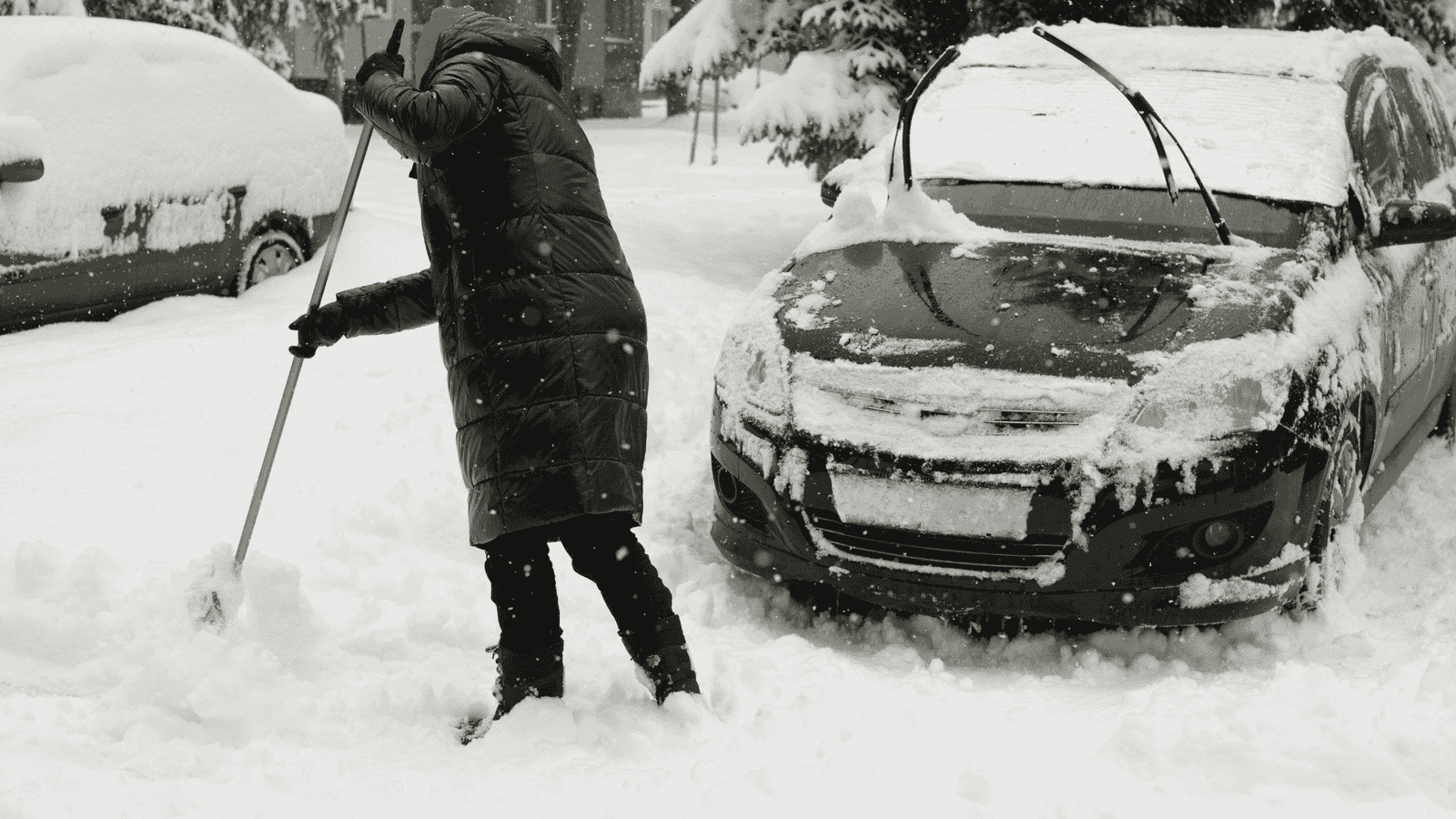 Residential snow clearing in Guilderland, NY — Frosty Snow Management removing snow from driveways and walkways for local homeowners.